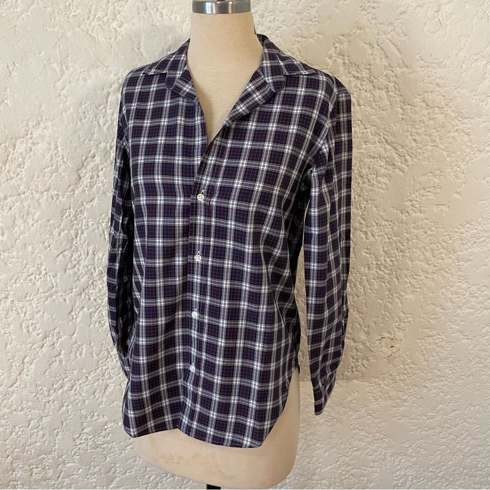 NWOT- Frank & Eileen "Frank" Women's XS Blue + Red Plaid Button Up Shirt